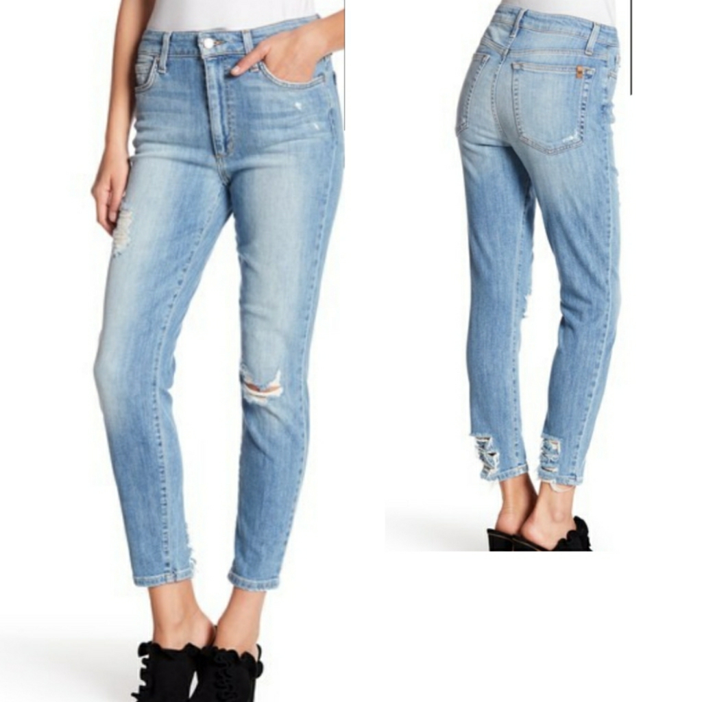 Joe's Charlie High Waisted Distressed Jeans 29